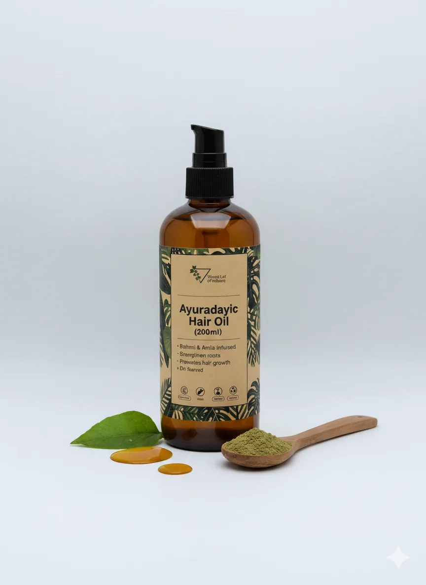 Ayurvedic Hair Oil (200ml)  Premium plant from Whole Lot of Nature