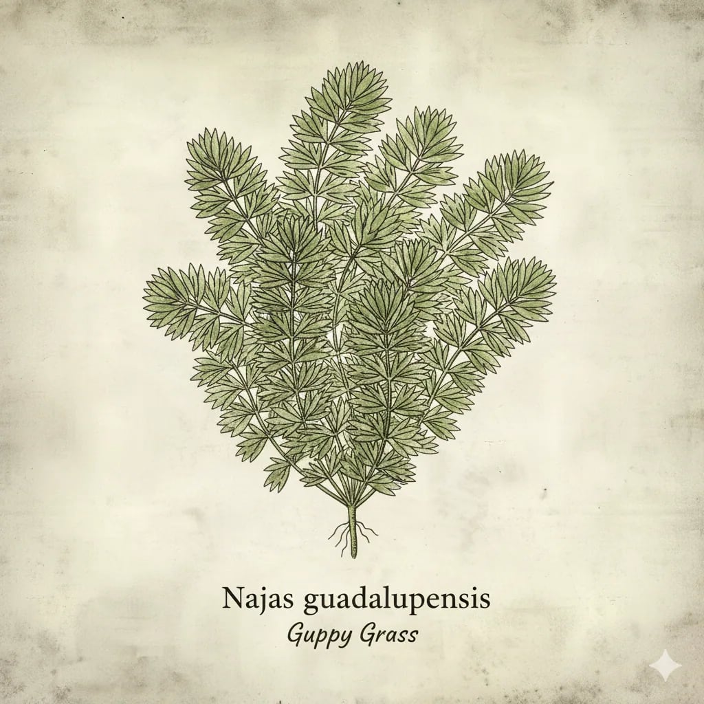 Guppy Grass (Najas guadalupensis)  Premium plant from Whole Lot of Nature