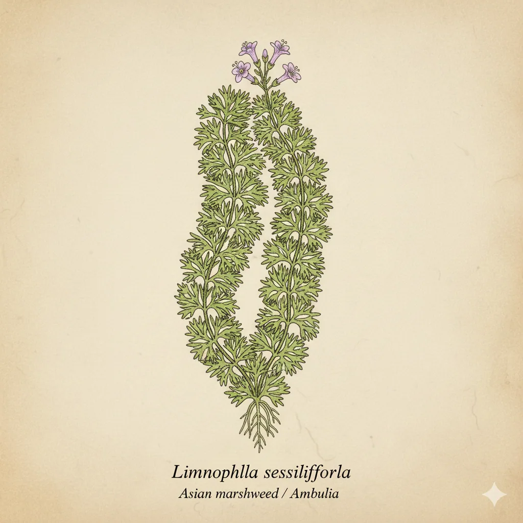 Limnophila Sessiliflora (Dwarf Ambulia / Asian Marshweed)  Premium plant from Whole Lot of Nature