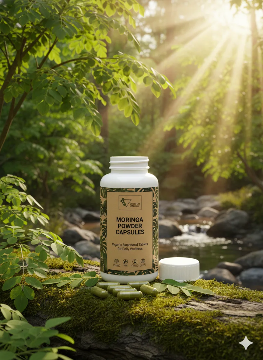 Moringa Powder Tablets (60 Tablets)  Premium plant from Whole Lot of Nature